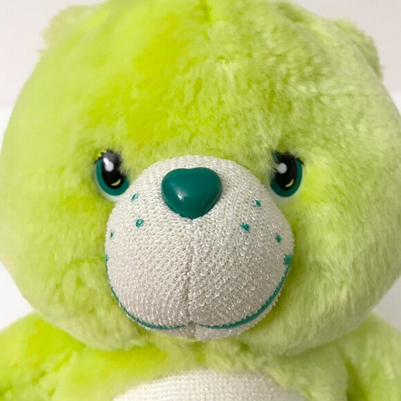 2004 Care Bears Do Your Best Green Kite Plush Toy 12 Inch Stuffed Toy - Picture 16 of 16